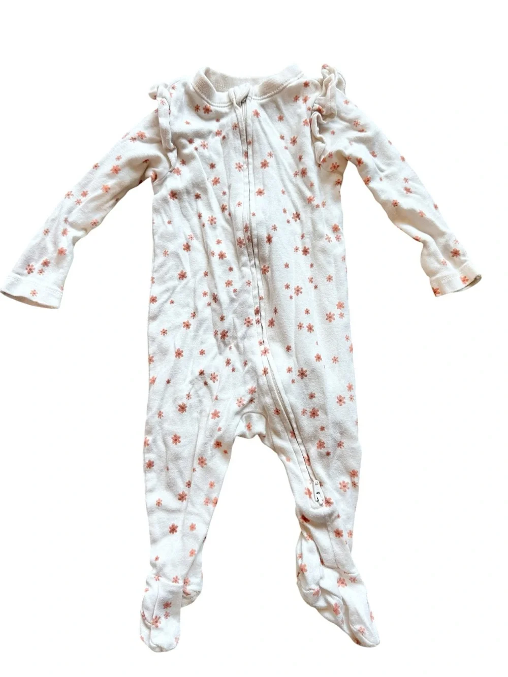 Old Navy lot of 4 footed two way zip closure sleeper footed pajamas 3-6 Months